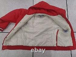 VTG 90s NFL SAN FRANCISCO 49ERS PUFFER JACKET HOODIE STARTER RED SIZE L