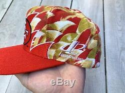 VTG 90s San Francisco 49ers Logo Athletic Sharktooth SnapBack Hat RARE PRO BOWL