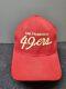 VTG 90s San Francisco 49ers Sports Specialties Script Snapback Wool Hat Cap RED