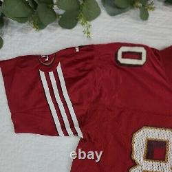 VTG Adidas San Francisco 49ers Jerry Rice Embroidered Jersey 1980s Size L