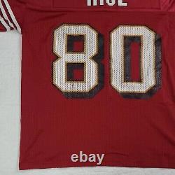 VTG Adidas San Francisco 49ers Jerry Rice Embroidered Jersey 1980s Size L