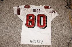 VTG Jerry Rice Authentic Wilson NFL San Francisco 49ers Jersey Size 46 L 50th an