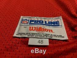 VTG Joe Montana NFL Authentic Wilson Proline 49ers Jersey, Signed UDA size 48