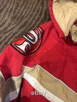 VTG Men Medium NFL Pro Line Starter San Francisco 49ers Full Zip Football Jacket