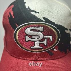 VTG NFL Logo Athletic San Francisco 49ers Splash Snapback Hat Pro Line 90s RARE