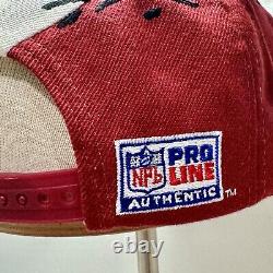 VTG NFL Logo Athletic San Francisco 49ers Splash Snapback Hat Pro Line 90s RARE