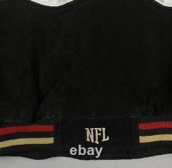 VTG NFL San Francisco 49ers G-lll Suede Leather Varsity Jacket Back Logo XL