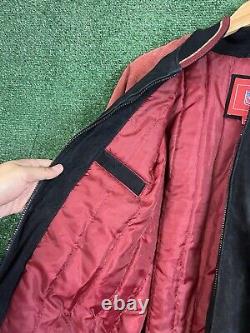 VTG NFL San Francisco 49ers Suede Leather Bomber Varsity Jacket Logo 90s M