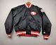 VTG Pro Line Starter Black Satin Stadium Jacket Sz L NFL San Francisco 49ers USA