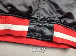 VTG Pro Line Starter Black Satin Stadium Jacket Sz L NFL San Francisco 49ers USA