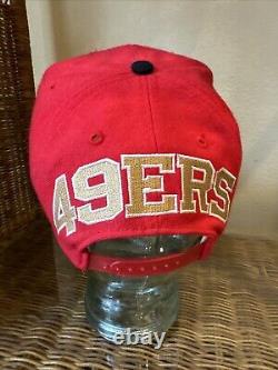 VTG San Francisco 49ers BLOCKHEAD Hat RARE FIBER OPTICS LIGHTS American Needle