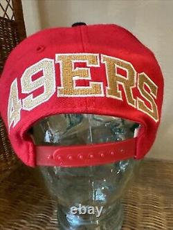 VTG San Francisco 49ers BLOCKHEAD Hat RARE FIBER OPTICS LIGHTS American Needle