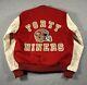 VTG San Francisco 49ers Chalk line Wool Leather 1980s Varsity Jacket Sz L CLEAN