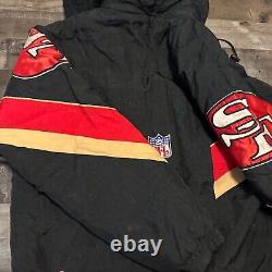 VTG San Francisco 49ers NFL Starter Pro Line Jacket Men's Large Black