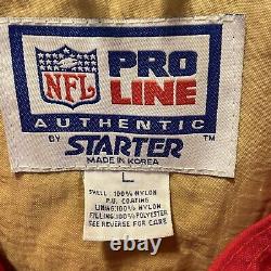 VTG San Francisco 49ers NFL Starter Pro Line Pullover Jacket RARE Men's Large