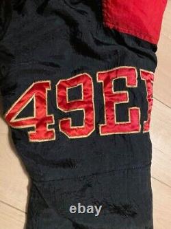 VTG San Francisco 49ers NFL Starter Zip Up Jacket Black Mens Size M From Japan