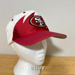 VTG San Francisco 49ers Sharktooth Snapback Hat NFL Logo Athletic