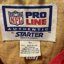 VTG San Francisco 49ers Starter Pro Line NFL Pullover Jacket RARE Men's Large