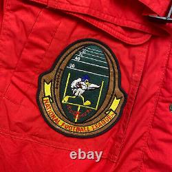 VTG San Francisco 49ers Triple FAT Down Jacket Medium Red Patches Deadstock 90s