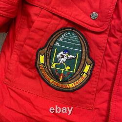 VTG San Francisco 49ers Triple FAT Duck Down Jacket Medium Red Puffer Patch 90s