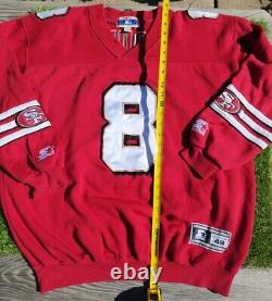 VTG Starter Steve Young San Francisco 49ers Crewneck Sweatshirt Jersey Size L