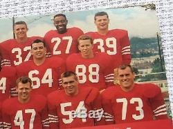 Vintage 1958 Falstaff Beer San Francisco 49ers Cardboard Schedule Poster NFL