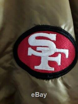 Vintage 1980's Pro line Starter San Francisco 49ers Men's Satin Jacket, sz XXL