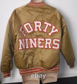 Vintage 1980's San Francisco 49ers Satin Jacket Size XL Made In USA Nice L@@k
