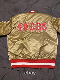 Vintage 1980's San Francisco 49ers Satin Jacket by Starter NFL USA Small