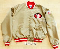 Vintage 1990's San Francisco 49ers Gold Starter Satin Jacket Sz. Xxl! Throwback