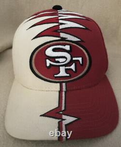 Vintage 1990s SAN FRANCISCO 49ERS Hat Shockwave Starter Adjustable NFL Pro Line