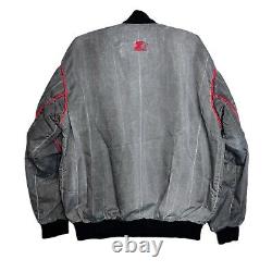 Vintage 1990s Starter San Francisco 49ers Acid Wash Bomber Jacket Mens Large 90s