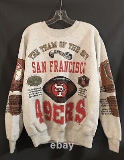 Vintage 1992 Long Gone San Francisco 49ers Crewneck Sweatshirt Men's Large