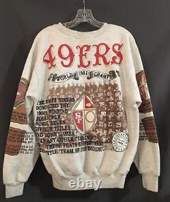 Vintage 1992 Long Gone San Francisco 49ers Crewneck Sweatshirt Men's Large