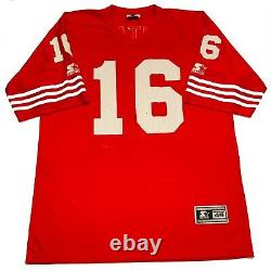 Vintage 1995 Starter Joe Montana 16 San Francisco 49ers Jersey Size 46