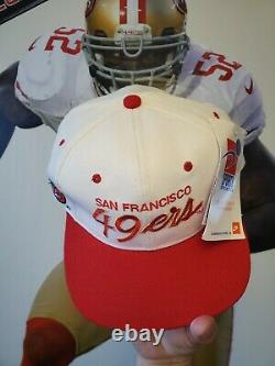 Vintage 49ERS Sports Specialties Script Snapback Hat Cap nfl vtg wool youngan