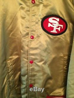 Vintage 49ers Chalk Line Satin Jacket XXL
