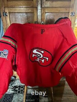 Vintage 49ers Puff coat Reversible Pro Player very warm thick heavy coat jacket