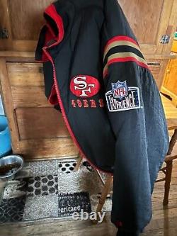 Vintage 49ers Puff coat Reversible Pro Player very warm thick heavy coat jacket