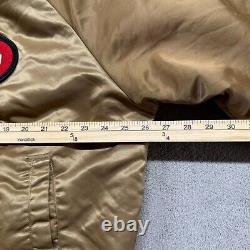 Vintage 80s Chalk-Line NFL San Francisco 49ers Forty Niners Satin Bomber Jacket