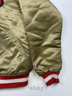 Vintage 80s NFL San Francisco 49ers Jacket Size XL Satin Starter Pro Line Gold
