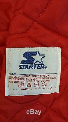 Vintage 80s San Francisco 49ers Throwback Satin Starter Jacket xxl 2xl Nice