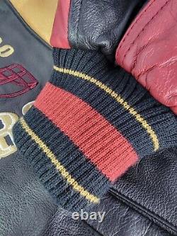 Vintage 90's San Francisco 49ers Carl Banks GIII NFL Leather Jacket Size Large