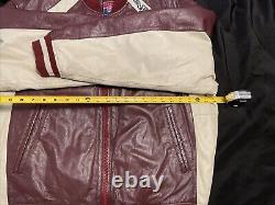 Vintage 90's San Francisco 49ers Mirage 100% Leather Jacket Size Men's XL