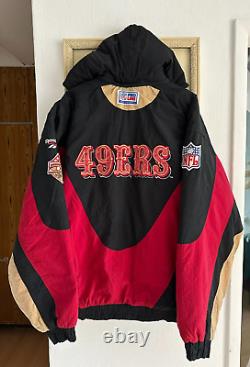 Vintage 90's San Francisco 49ers NFL Jacket Bomber Reebok Mens Rare Size L