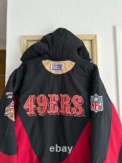 Vintage 90's San Francisco 49ers NFL Jacket Bomber Reebok Mens Rare Size L