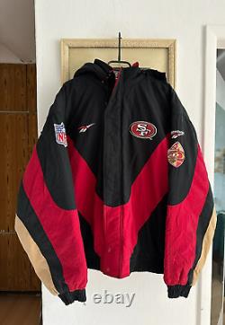 Vintage 90's San Francisco 49ers NFL Jacket Bomber Reebok Mens Rare Size L