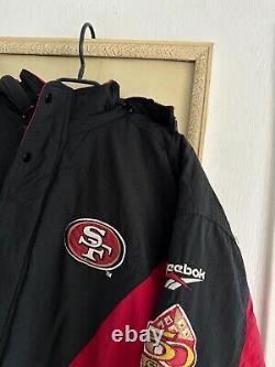 Vintage 90's San Francisco 49ers NFL Jacket Bomber Reebok Mens Rare Size L