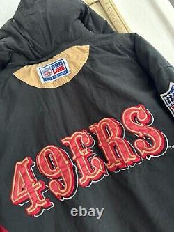 Vintage 90's San Francisco 49ers NFL Jacket Bomber Reebok Mens Rare Size L