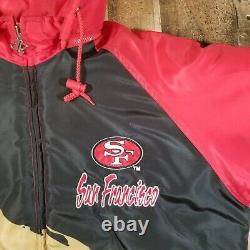 Vintage 90's San Francisco 49ers Splash Proline Logo Athletic Jacket Men's Large